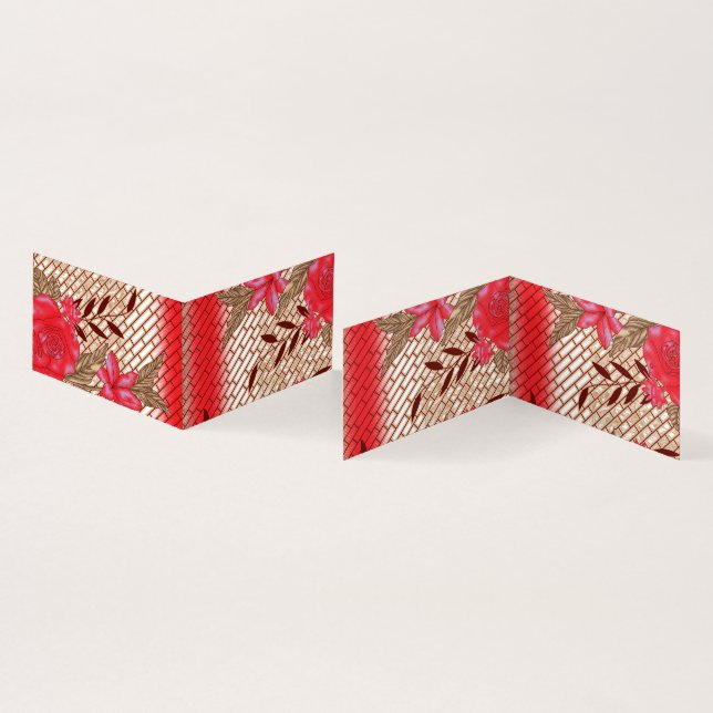 Konstruktion av integrerad struktur med blommönste kort (In- och utsida)