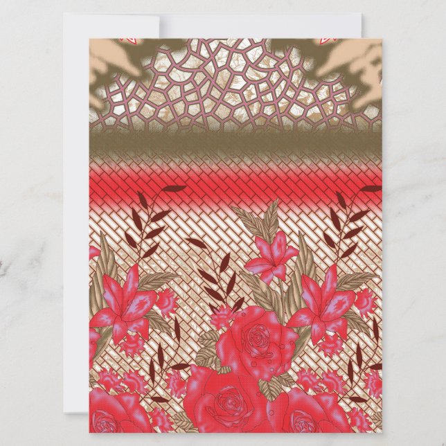 Konstruktion av integrerad struktur med blommönste kort (Framsida)