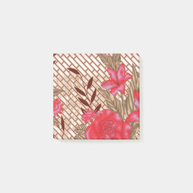 Konstruktion av integrerad struktur med blommönste post-it block (Framsida)