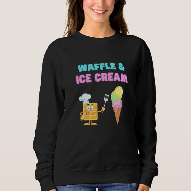 Konstruktion av isgräs och isvåfflor t shirt (Framsida)