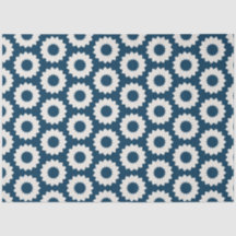 Konstruktion av japansk cirkulär blomma i blått oc