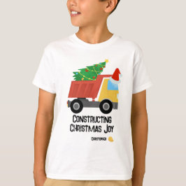Konstruktion av jul Joy Construction Lastbil T Shirt