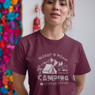 Konstruktion av kafé för grus- och rumskamera t shirt