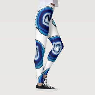 Konstruktion av koboltblått Geode Leggings