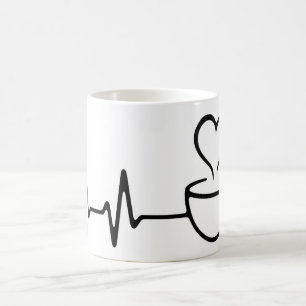 Konstruktion av konfektyr med pulsslag kaffemugg