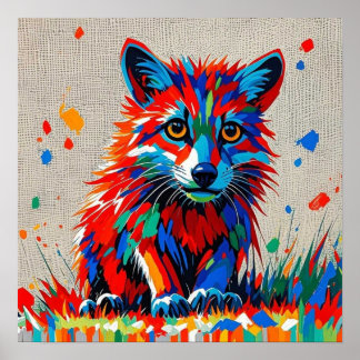 Konstruktion av konst av konst med abstrakt poster