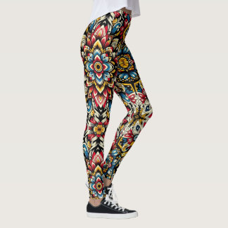 Konstruktion av kulturarvet i Afrika, blommor Leggings