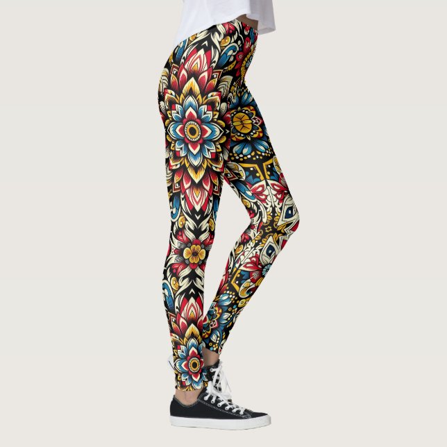 Konstruktion av kulturarvet i Afrika, blommor Leggings (Höger)