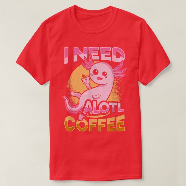 Konstruktion av matkaffe i älskare t shirt (Design framsida)