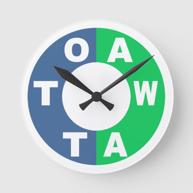 KONSTRUKTION AV OTTAWA-Väggsklocka Rund Klocka (Framsida)