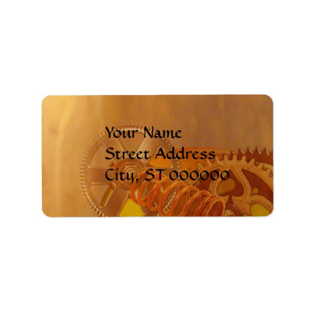 Konstruktion av stålverksmaskiner adressetikett (Framsidan)