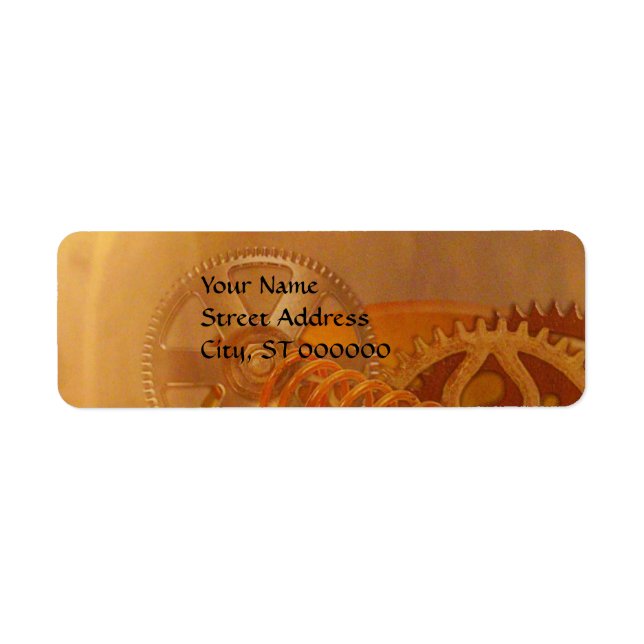 Konstruktion av stålverksmaskiner returadress etikett (Framsidan)