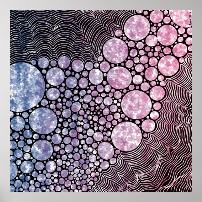 Konstruktion av stjärnor och cirklar poster (Framsidan)