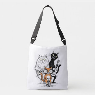 Konstruktion av tecknaden Cat Bag Axelväska