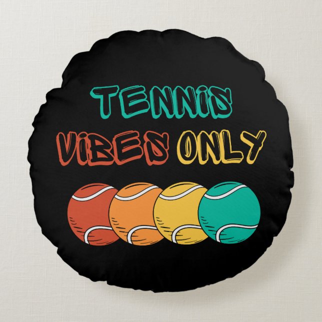 Konstruktion av tennis vibes endast vid kuddar (Framsidan)