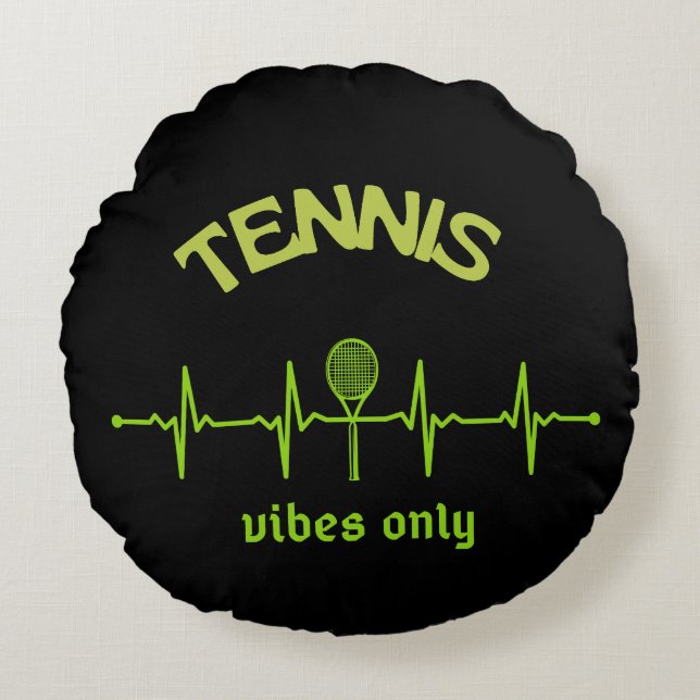 Konstruktion av tennis vibes endast vid kuddar (Framsidan)
