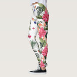Konstruktion av tropiska Blommigtar, Hummingbird,  Leggings<br><div class="desc">Stega ut i stil med dessa helt bedövande baljor med en blommigt av tropiska mått som markeras av hummingbird and butterflies.  Perfekt för tropisk strandsemester eller bära för daglig roligt.</div>