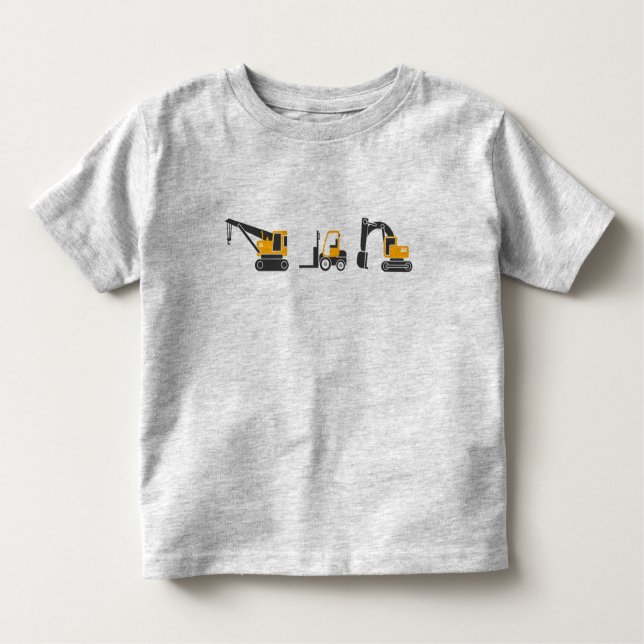 Konstruktion av tung utrustning för cute Kids Mask T Shirt (Framsida)