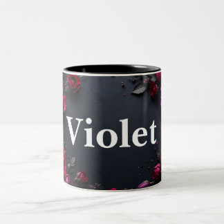 Konstruktion av två tonars blommigt för kaffe mugg