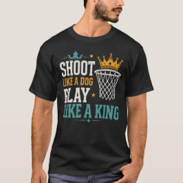 Konstruktion av typografi för basketbollhund t shirt