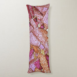 Konstruktion av vulkaniska stenar för rosa lila kroppskudde