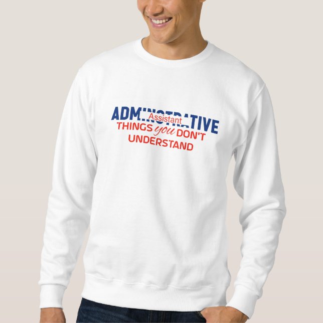 Konstruktion för administrativ assistent lång ärmad tröja (Framsida)