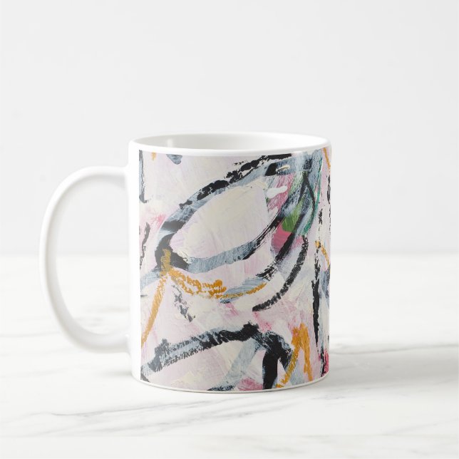 Konstruktion för akrylisk färg Inslag Kaffemugg (Vänster)