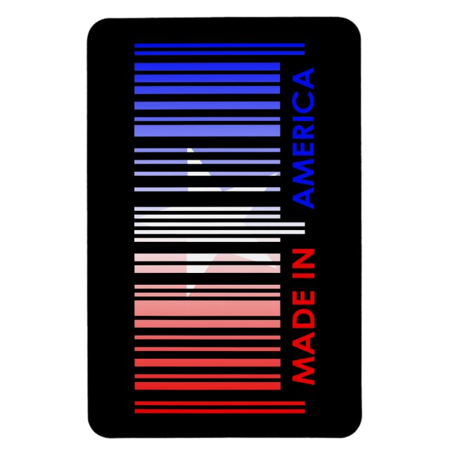 Konstruktion för amerikanska Flagga-Pub-koden Magnet (Vertikal)