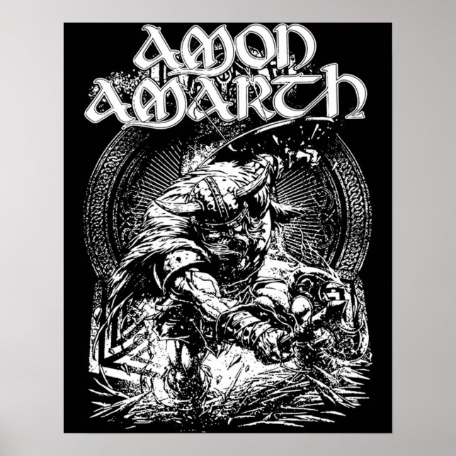 Konstruktion för Amon Amarth Fläkt Art Tribute Poster (Framsidan)
