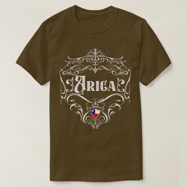 Konstruktion för Arica Vintage 1 T Shirt (Design framsida)