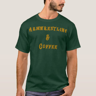 Konstruktion för armbrottning av kaffe t shirt
