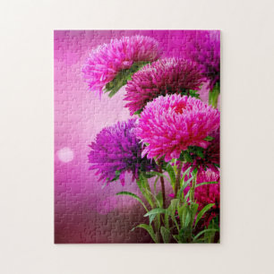 Konstruktion för Aster Autumn Flowers Pussel