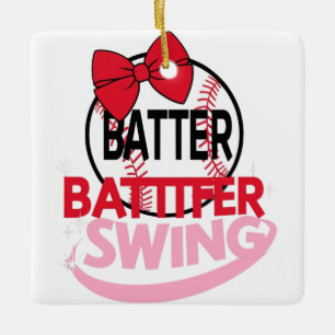 Konstruktion för "Batter Swing"-teknik med cute Ba Julgransprydnad Keramik