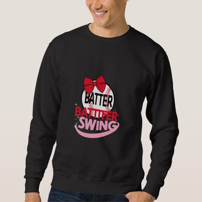 Konstruktion för "Batter Swing"-teknik med cute Ba Lång Ärmad Tröja (Framsida)