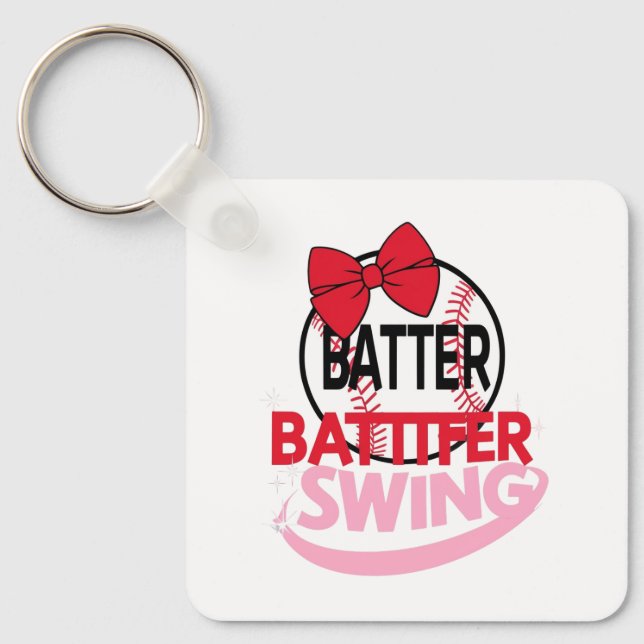 Konstruktion för "Batter Swing"-teknik med cute Ba Nyckelring (Framsida)