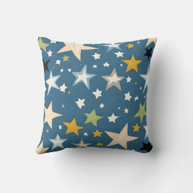 Konstruktion för Blommigt av mörk  Ro Kudde (Baksida)