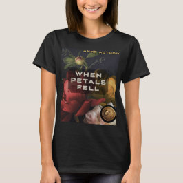 Konstruktion för Bok-hölje på svart T Shirt