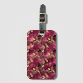 Konstruktion för Burgundy- och Guld Leopard-serien Bagagebricka