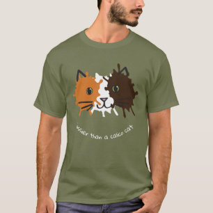 Konstruktion för Calico Cat ansikte T Shirt