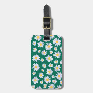 Konstruktion för Classy White Daisy Flowers Botani Bagagebricka