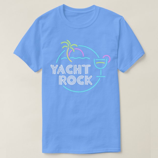 Konstruktion för Cocktail Hour Yacht Sten T Shirt (Design framsida)