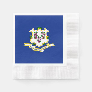 Konstruktion för Connecticut Statlig flagga Pappersservett