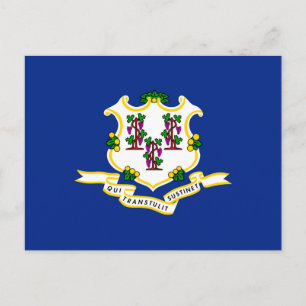 Konstruktion för Connecticut Statlig flagga Vykort