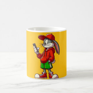 Konstruktion för Cute Bunny Dekorativ kudde Aesthe Kaffemugg