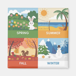Konstruktion för Cute & Education 4 Seasons Magnet