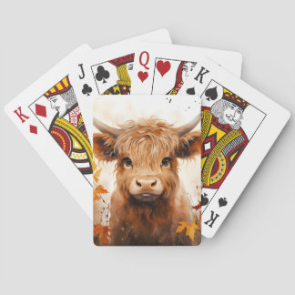 Konstruktion för Cute Highland Cow Series 1 Casinokort