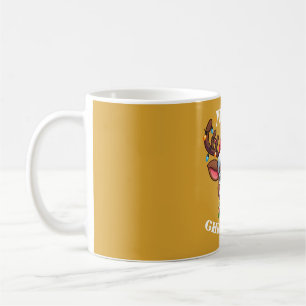 Konstruktion för Cute Reindeer God jul Kaffemugg