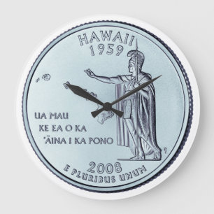 Konstruktion för det hawaii-statliga kvarteret stor klocka