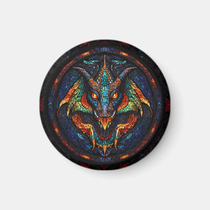 Konstruktion för Dragon Stached Glass Mosaic Magnet