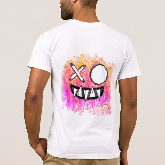 Konstruktion för ej nålfärgsfärg t shirt (Baksida)